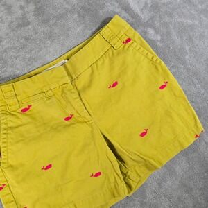 J.Crew‎ Whale Print Chino Shorts Classic Twill Everyday Wear Size 4